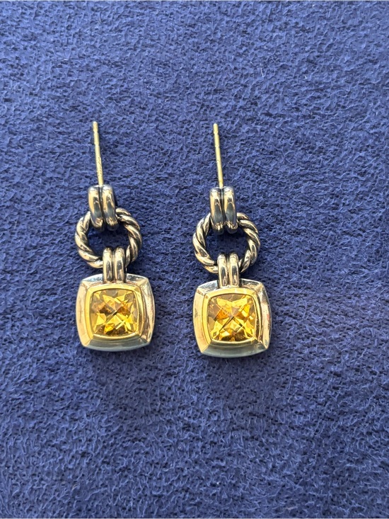 David Yurman Jewelry - David Yurman Citrine Drop Earrings